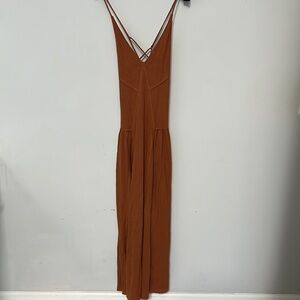 Free People Beach Sundress V-neck Maxi